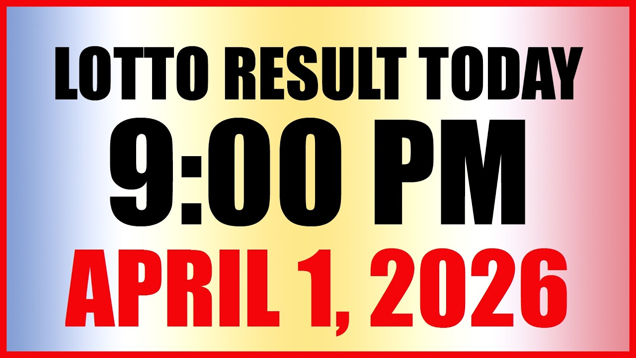 Lotto Result Today 9pm Draw April 1, 2026 Swertres Ez2 PCSO 