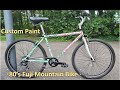 Saved an 80s mountain bike from the scrap yard with a custom paint job and restoration fuji mx450