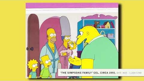 A Look at Sam Simon’s Simpsons Animation Cels