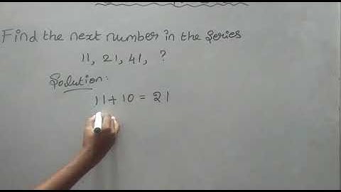 Find The Next Number in the Series: 11, 21, 41, ?