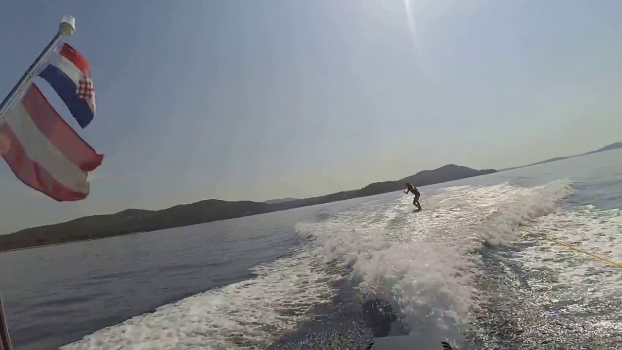Skimboard Behind A Boat Youtube