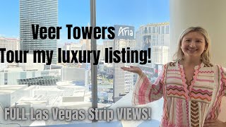 VEER TOWERS Las Vegas  2 bd/ 2 ba with FULL 180 unobstructed views! WOW! Come tour my listing!