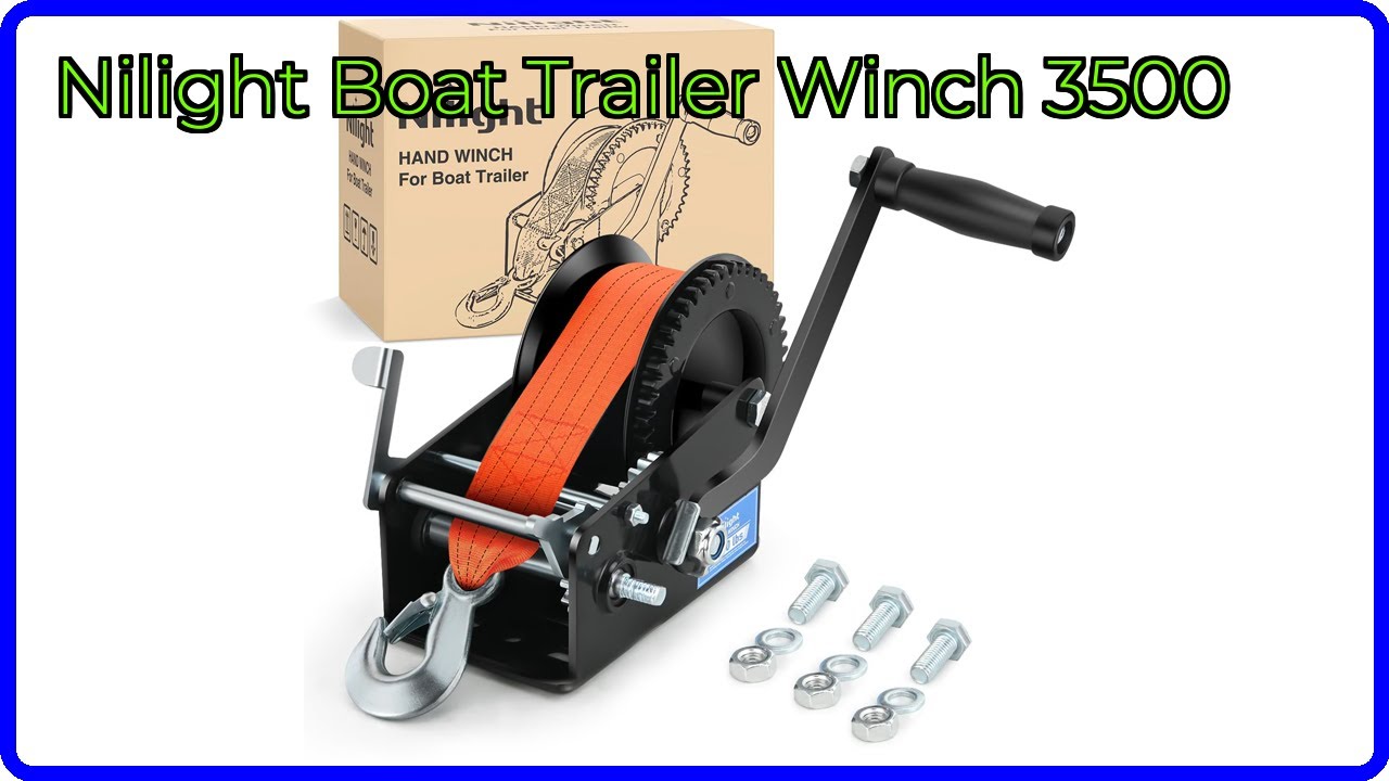 REVIEW (2025): Nilight Boat Trailer Winch 3500. ESSENTIAL details.