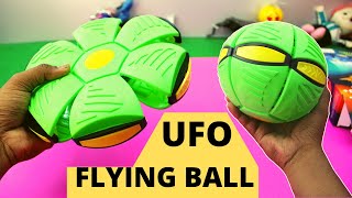 Magic UFO  ball |  Deformation UFO - Football Flat Throw Disc - with 3 LED Light Flying