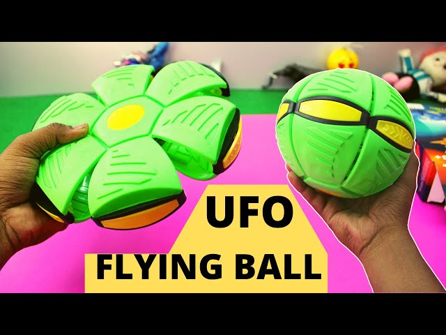 Magic UFO ball  Deformation UFO - Football Flat Throw Disc - with 3 LED  Light Flying 