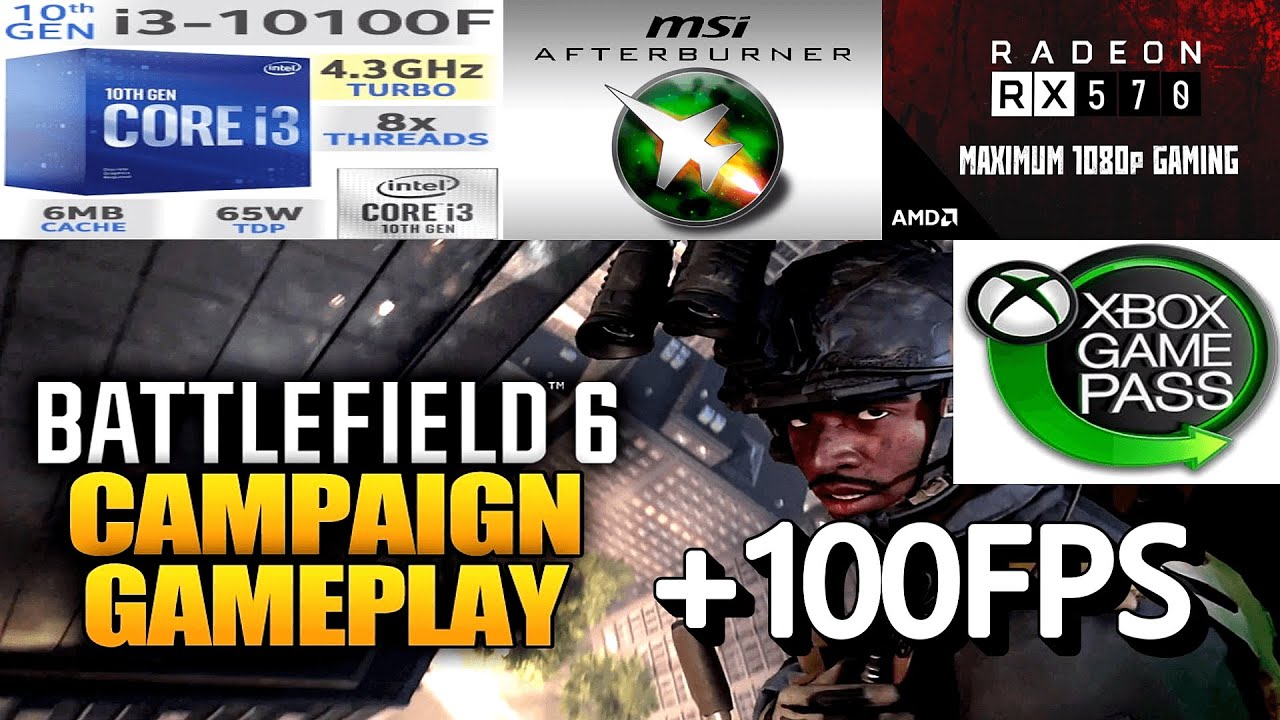 Battlefield 6 Campaign * ИГРОВОЙ ПРОЦЕСС КАМПАНИИ * КАК ЕГО ОПТИМИЗИРОВАТЬ ДЛЯ ПОВЫШЕНИЯ FPS i3 1...