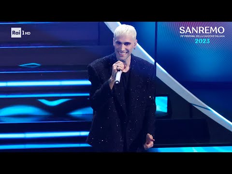 Sanremo 2023 - Mr. Rain canta &#039;Supereroi&#039;