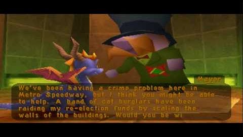 Spyro 2 Gateway to Glimmer Walkthrough Part 22 - Metro Speedway