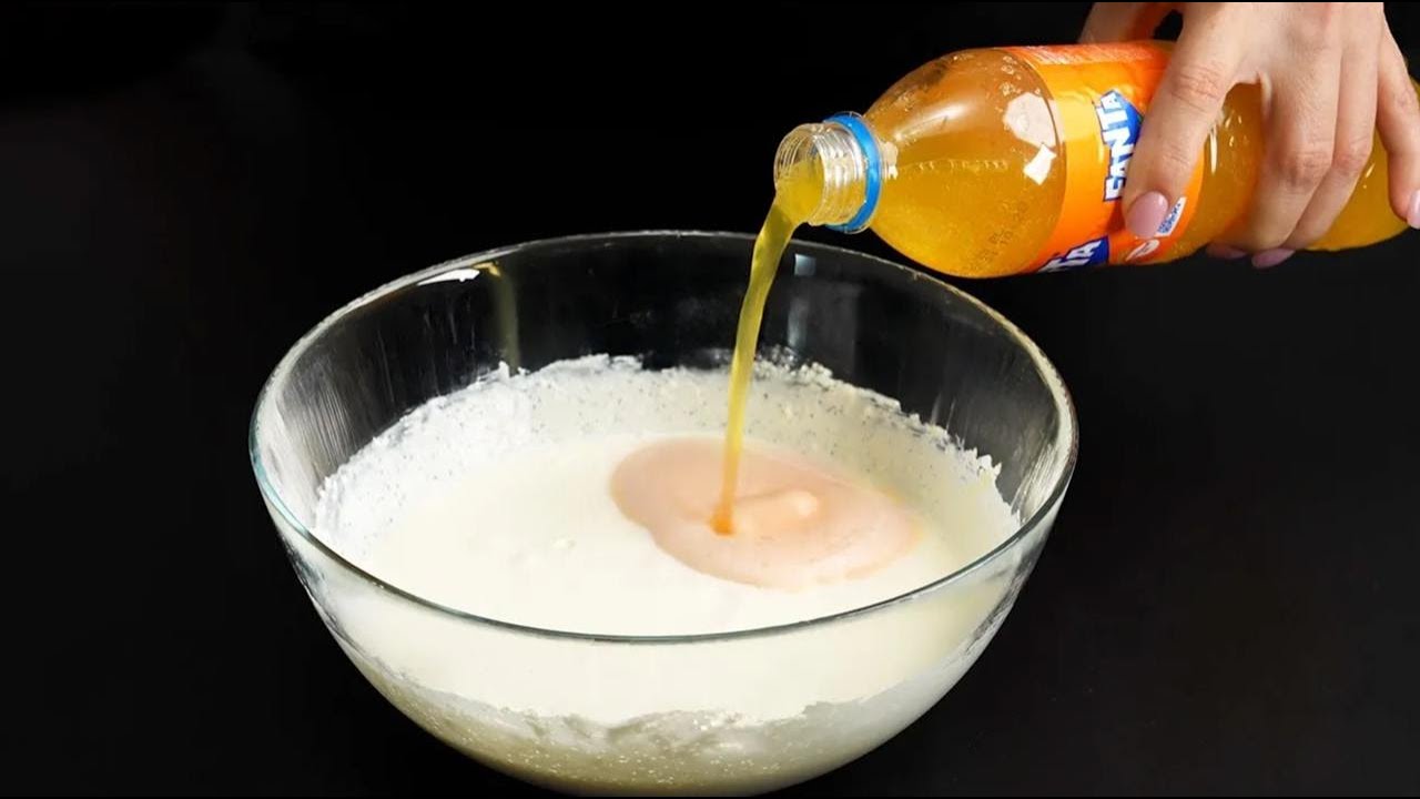 Fanta zur Schlagsahne hinzufügen! Niemand wird verstehen, wie Sie DAS vorbereitet haben