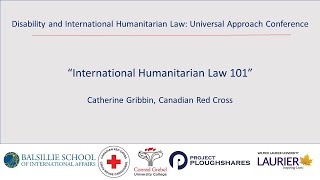 Disability and IHL - "Introductions and IHL 101"