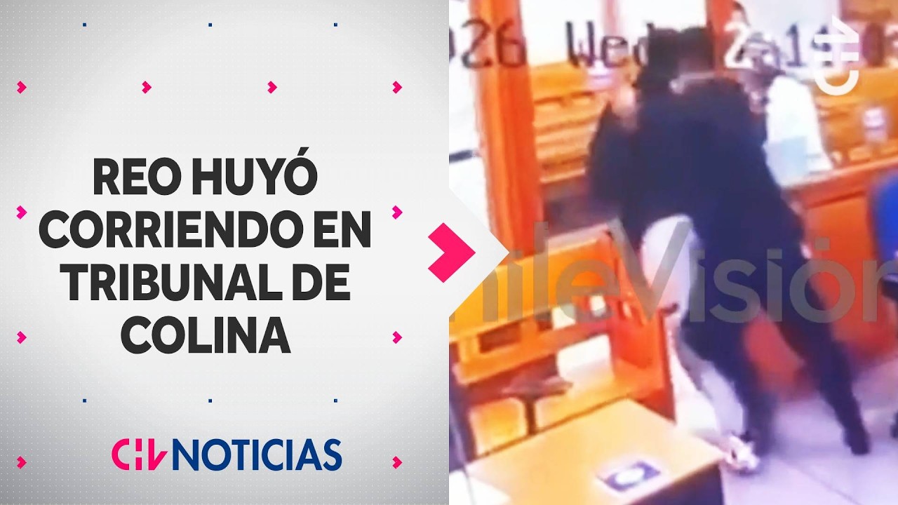 EXCLUSIVO: Reo escapó corriendo tras escuchar condena en juzgado de Colina - CHV Noticias