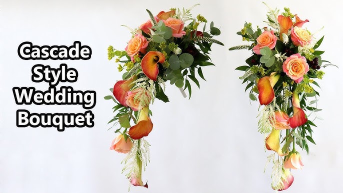 How to Make a Cascading Bridal Bouquet With Orchids – Ling's Moment