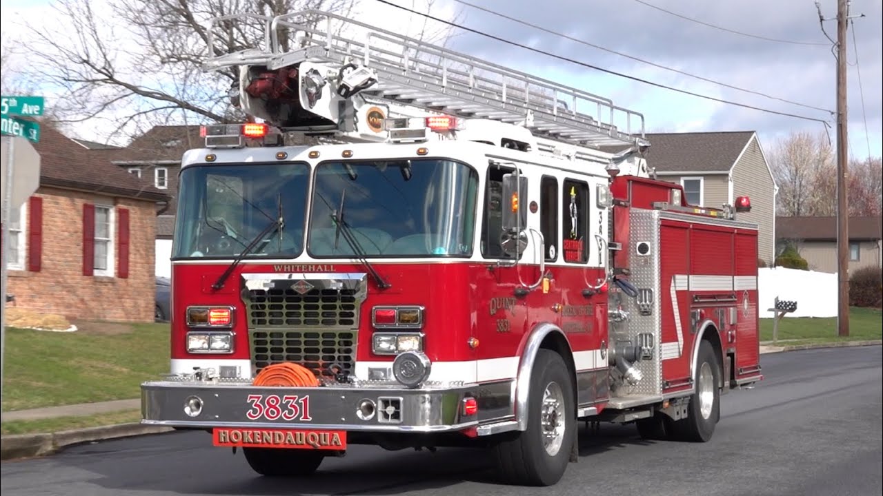 Whitehall Township Fire Department Quint 3831 Responding 11/25/22 YouTube
