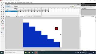 macromedia flash 8 | How to make bouncing ball animation | flash 8 tutorial for beginners