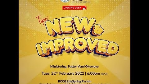 Digging Deep Service  | Bible Study| Tuesday, 22nd February 2022