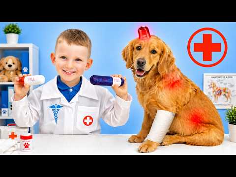 Puppy Gets Sick! 🐶Kids Learn How to Care for Their Pet