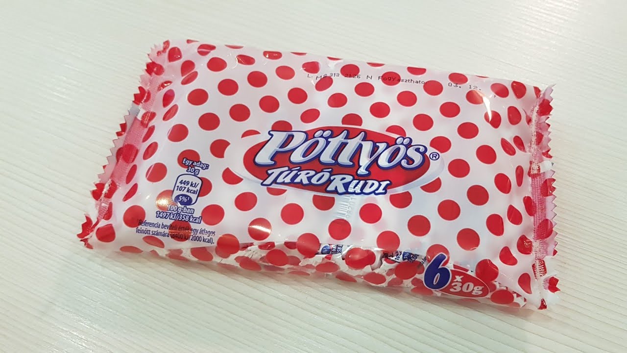 Pöttyös Túró Rudi Sweet Cottage Cheese With Chocolate Hungarian
