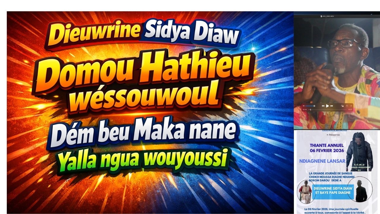 Journée du 06 Février 2026.. Discours de Dieuwrine Sidya Diaw.. Ndiagnéne Lansar...