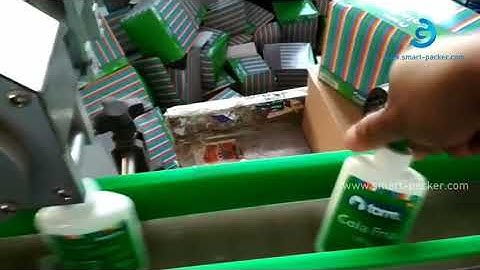 Automatic glue oval flat bottle double side labeling machine testing video