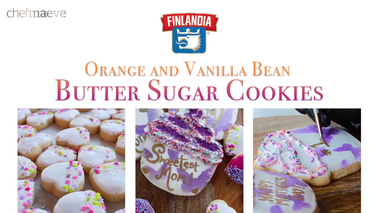 Orange & Vanilla Bean Butter Sugar Cookies Recipe