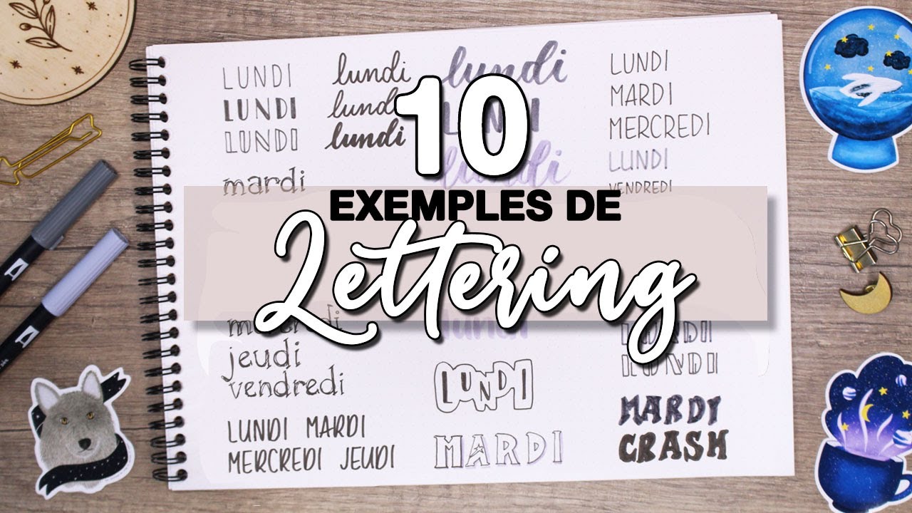 10 idées de lettering expliquées pour transformer votre écriture ! | Bullet Journal Tips 🐺