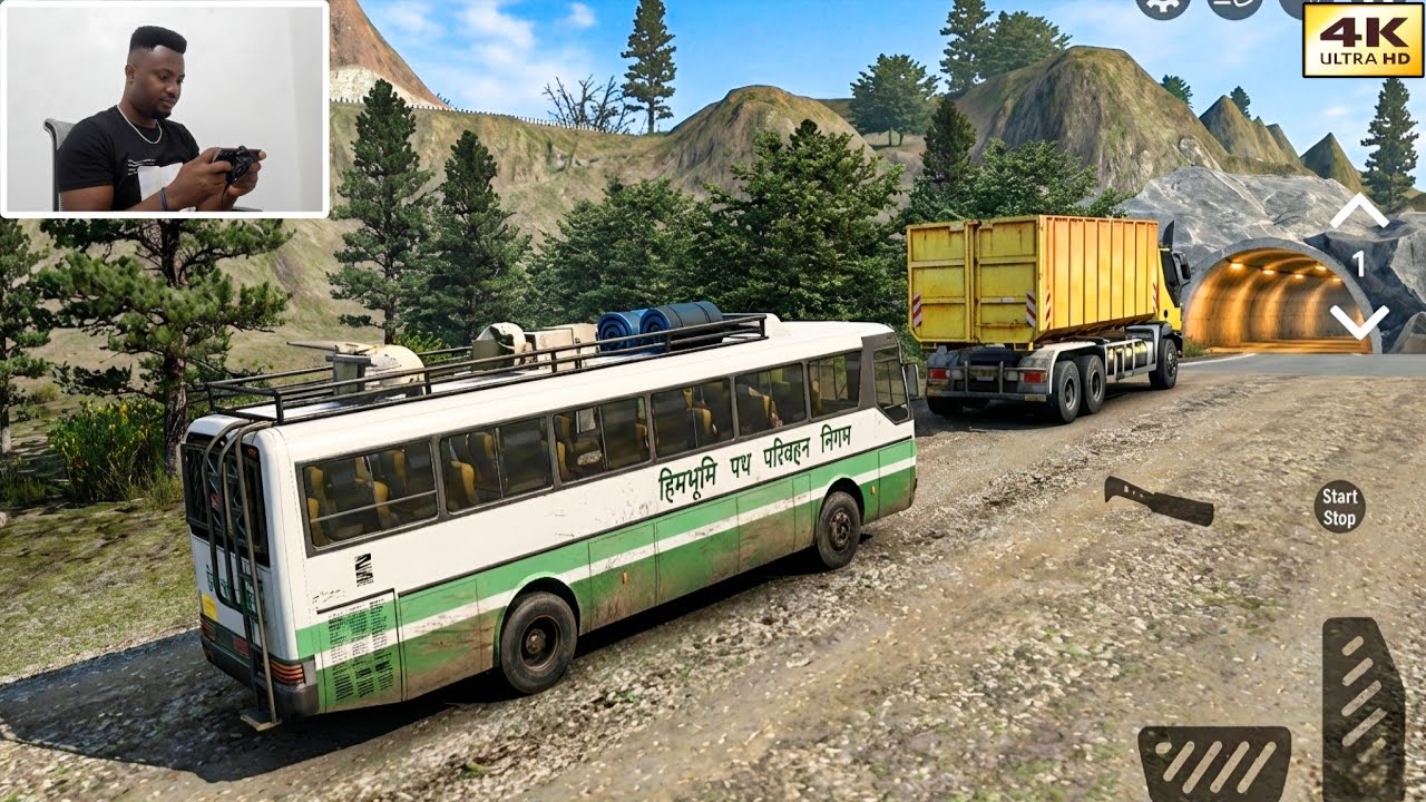 Indian Bus Simulator 3D - Risky Road Bus Driving Gameplay 