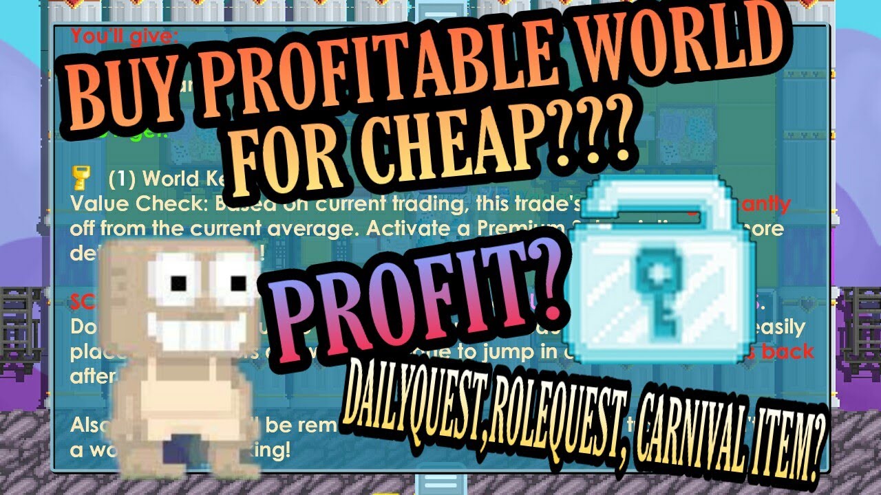 BUY PROFITABLE WORLD FOR CHEAP, I CAN PROFIT?