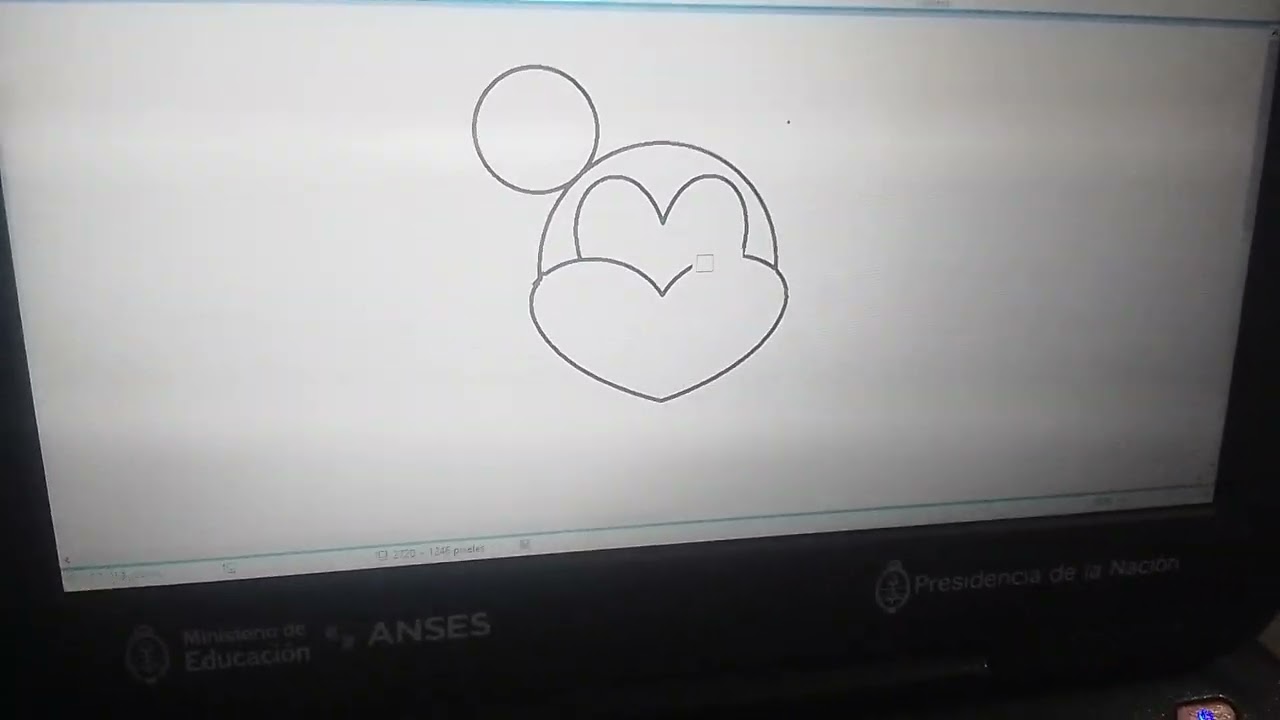 MS paint Mickey Mouse