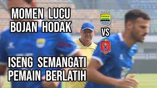 Momen Lucu Bojan Hodak Saat Semangati Pemain Persib Jelang Lawan Persijap, Bobotoh Wajib Lihat