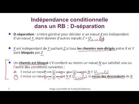 Intelligence Artificielle [8.5] : Réseaux bayésiens - D-séparation