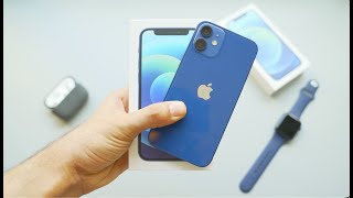 iPhone 12 mini فتح علبة ايفون ١٢ ميني الازرق