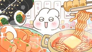 School Front Snack Mukbang Tteokbokki, Ramen, Gimbap & Fish Cake Delishuya