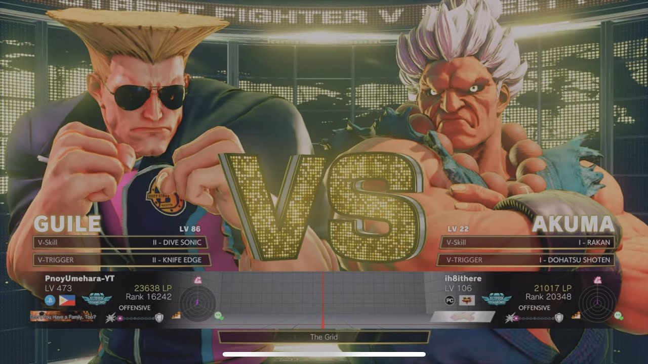 Guile VS Akuma (ih8ithere) | Street Fighter V: Champion Edition