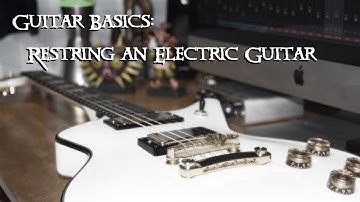 How To Change Strings On An Electric Guitar With A Fixed Bridge