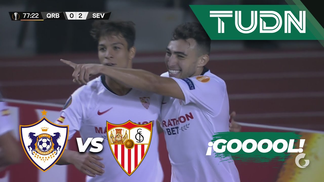 ¡Otro golazo del Sevilla! Qarabaj 0 - 2 Sevilla | Europa League Grupo A - J1 | TUDN football result
