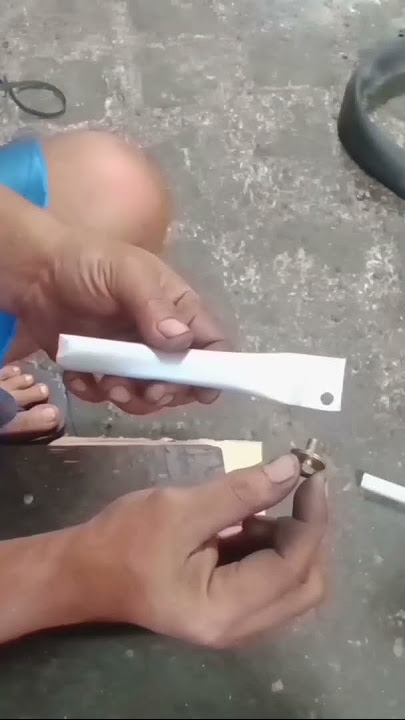 Membuat  ALAT UKIR BAN sistem Dorong.