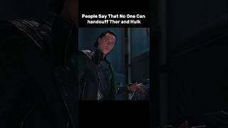 Ironman handcuff Thor &amp; hulk her not break | #shorts #marvel
