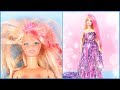 DIY Barbie Doll Transformation - How to Make Barbie Hairstyle and New Clothes - Toy Hacks and Crafts