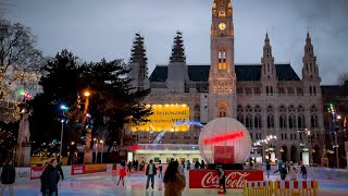 Vienna Walking To Viennese Ice Dream, Rathausplatz, Volksgarten, Austria | 4K Hdr 60 Fps | Asmr