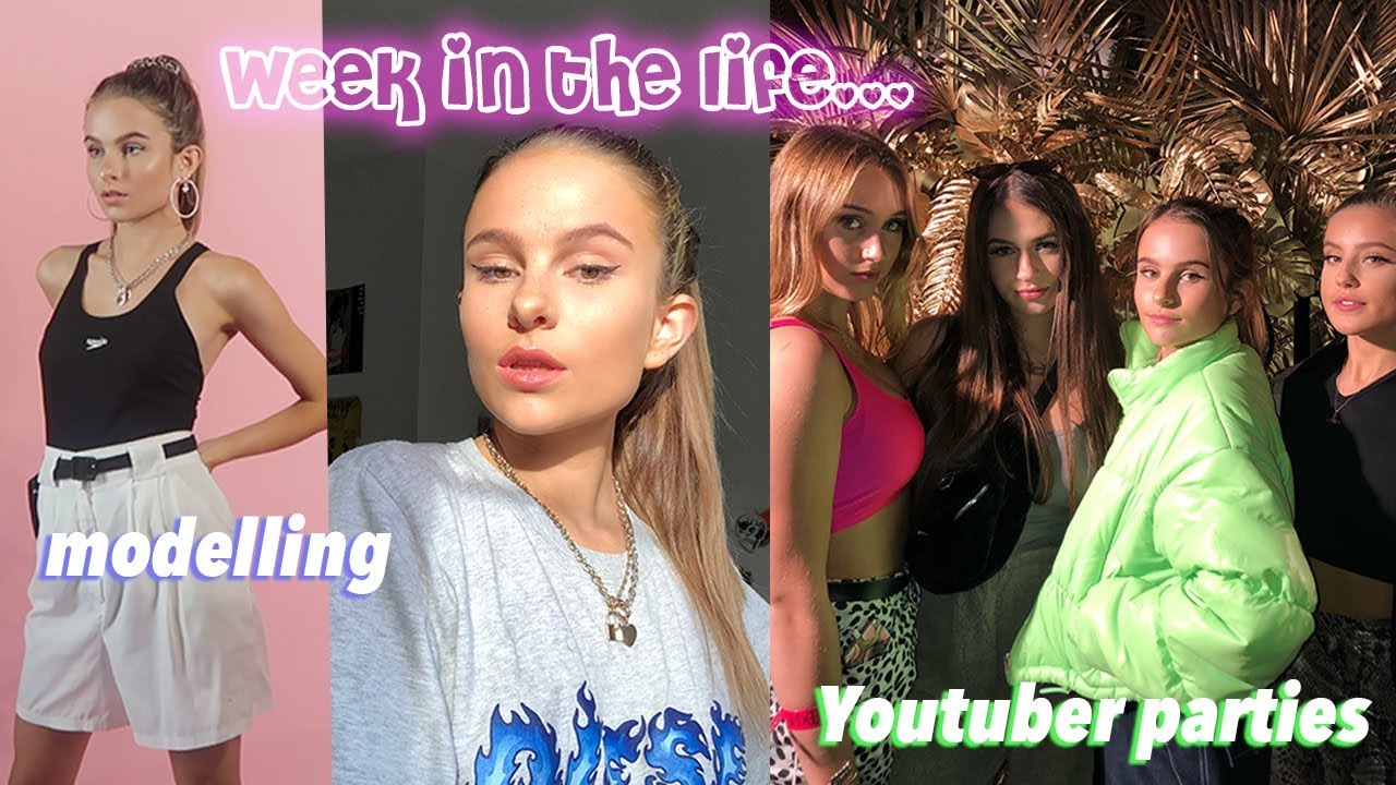 A WEEK IN THE LIFE OF A 17 YEAR OLD YOUTUBER! Modelling, Youtube Parties, Events and more / Lovevie