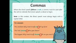 Punctuating Direct Speech - 29th April 2020 - English