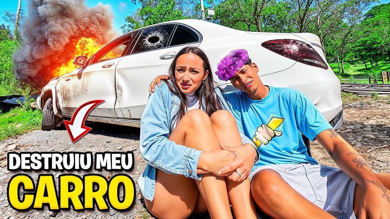DESSA VEZ O HOMEM DE PRETO PASSOU DOS LIMITES - ELE DESTRUIU MINHA MERCEDES 