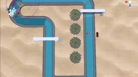 Unity 3D Racing Game w/A.I. WIP #2.5: Navmesh Visual Demonstration