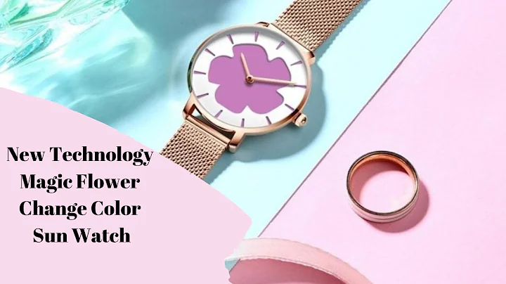 Flower Watches for Women New Technology Magic Flower Change Color Sun Watch - DayDayNews