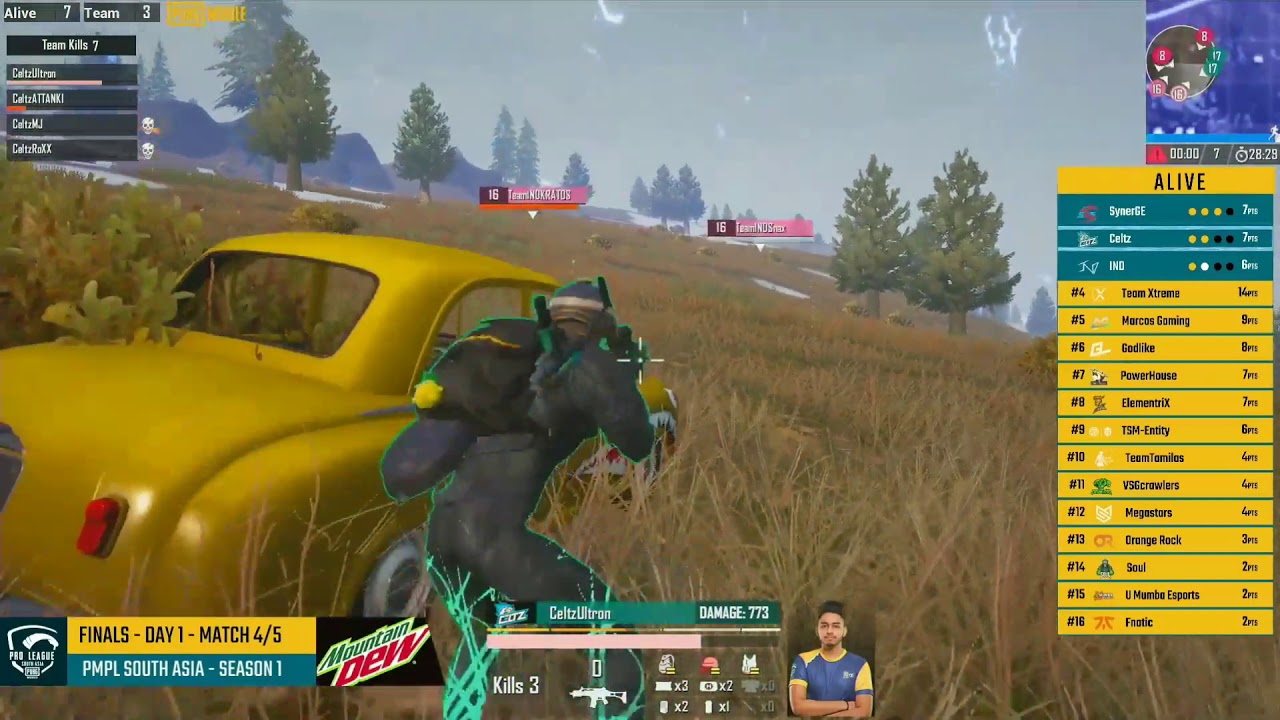 PMPL FINALS MATCH 4 WW CHICKEN DINNER BY SYNERGE.