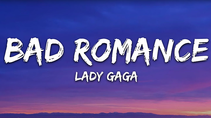Bad Romance Lyric Video version - Lyric Video performance video thumbnail