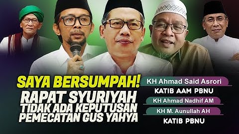 Bukan Kami, Pengakuan Kyai2 ikut Rapat Pemecatan Gus Yahya oleh KH Miftakhul Akhyar