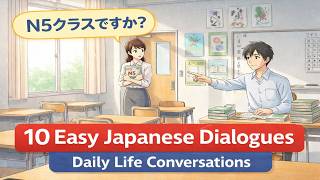 Download Lagu 10 Easy Japanese Dialogues (N5–N4 Level) for Daily Life Conversations MP3