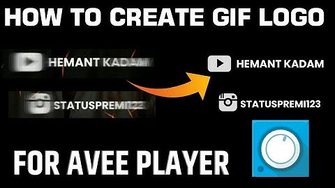 How to make GIF logo animation for aveeplayer ll avee player logo making tutorial