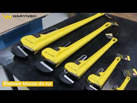 Klucze do rur (hydrauliczne) Waryński - aluminiowe i stalowe (typu Stillson)